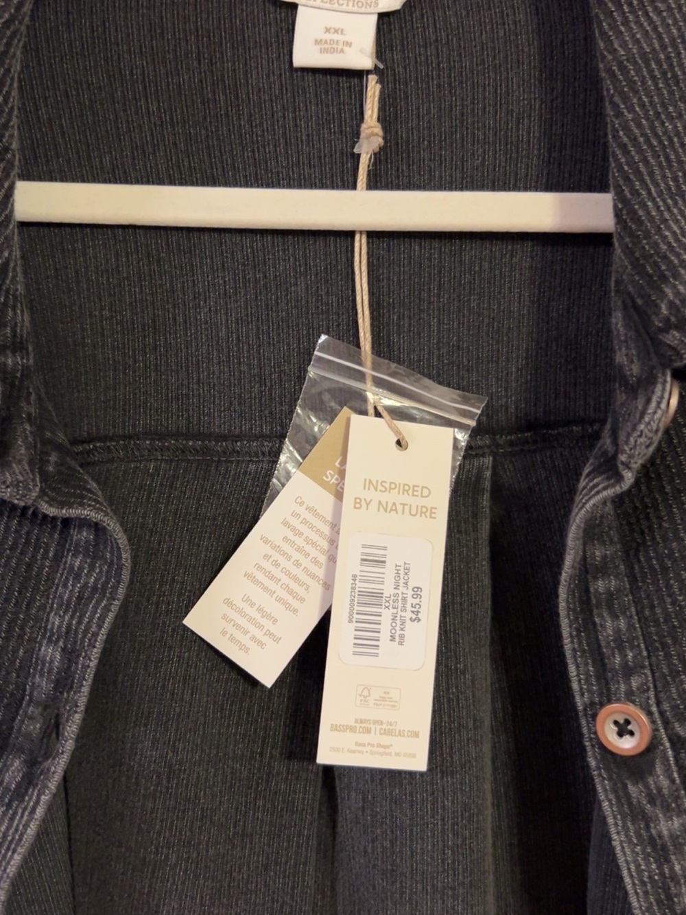 Natural Reflections Women's Washed Black Corded Cotton Shirt Jacket - Picture 3 of 8